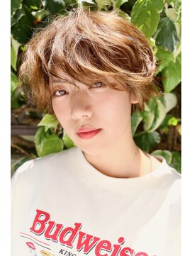 スリー スタンド(THREE STAND) THREE 立体感丸みショートボブ×デジタルパーマ