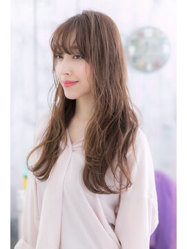ミック ヘアアンドビューティー 大山店(miq  Hair&Beauty) 濡れ髪フリンジウェーブの脱力系リラクシーロングb