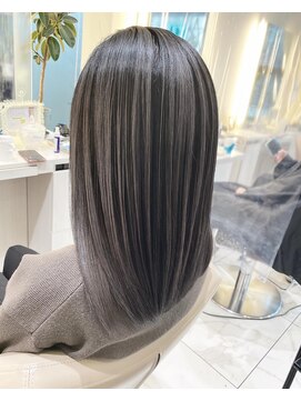 アッシュ 大宮店(Ash) 淡めラベンダーグレー髪質改善バレイヤージュ☆