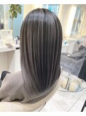 淡めラベンダーグレー髪質改善バレイヤージュ☆