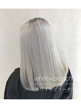 キール 吉祥寺(KIR) ピンクハイライト、ホワイトブリーチ、ダブルカラー