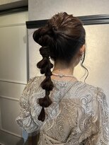 オーブ ヘアー リリー 博多2号店(AUBE HAIR lily)&nbsp;ポニーテールオニオン編みおろし