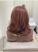 白髪ぼかしハイライト ×ピンク系カラー♪