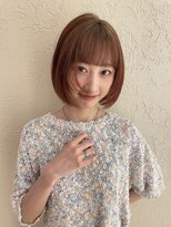 ニコフクオカヘアーメイク(NIKO Fukuoka Hair Make) 【NIKO】ルーツデザイン/顔周りレイヤー/暖色系オレンジカラー
