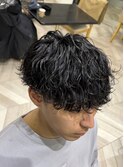 【Nishida】波巻きパーマ×マッシュ