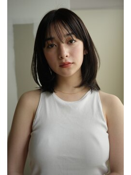 エインアンリー 明治神宮前(AIN.ANLY.) ★黒髪クラゲヘアーオリーブグレー小顔ココアベージュ韓国ヘア