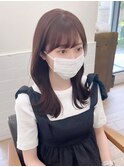 韓国前髪顔周り×美髪レイヤー[横浜/縮毛矯正/前髪縮毛矯正]