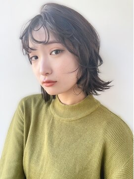 ラ ブレス あべのキューズ(LaBless) ニュアンスウルフ外ハネボブ(天王寺)