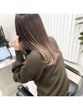 グロウ 丸の内(GLOW) 艶髪オージュアトリートメントミルクティーグラデーションカラー