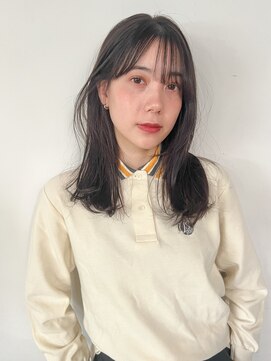 トレス(TRESS) セミロング レイヤー 前髪 顔周り ブラウン 原宿 表参道