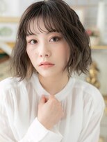 カバーヘア ブリス 上尾西口店(COVER HAIR bliss)&nbsp;イヤリングカラー外国人風小顔ゆるふわミディh3上尾20代30代40代