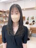 『初回限定』前髪カット＋透明感カラー＋うるつやトリートメント ￥9570