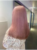 ピンクカラー/ピンクベージュ/ブリーチカラー/ハイトーン