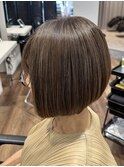 ★40代50代★白髪ぼかしハイライト大人ボブ髪質改善カラー