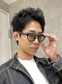 ブルーブラックスパイキーショート