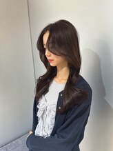 韓国ヘアー×ブルーブラック【心斎橋/心斎橋駅/難波/なんば/髪質改善/学割U24/レイヤーカット/韓国風】