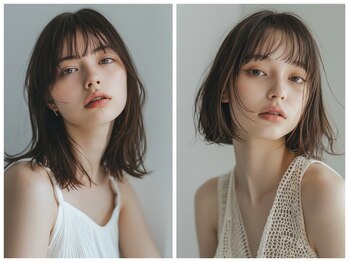 エレノア 立川店(Eleanor)の写真/ヘアスタイルの印象は顔周りデザインで☆前髪の作り方で目力もUP！マスクをしてもカワイイhairに♪再現性◎