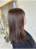 シークレットカラーで艶、透明感カラー