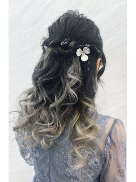 プルクラギンザ(PulchraGINZA) 最強ユルフワハーフアップ