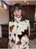 ピンクブロックカラー