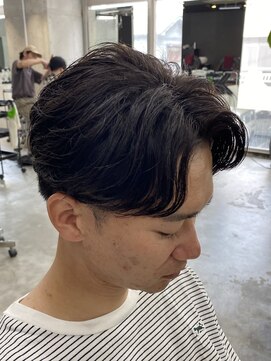 エデアンルクラ 下通(EDEAN Leclat) 熊本メンズパーマ センターパート ニュアンスパーマ MEN'S HAIR