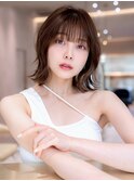 韓国レイヤー顔周りカット透明感カラー髪質改善艶髪シースルー