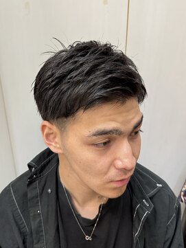 ヘアーアンドグルーミング ヨシザワインク(HAIR&GROOMING YOSHIZAWA Inc.) 大人気王道メンズビジネスアップバングショート理容室眉毛カット