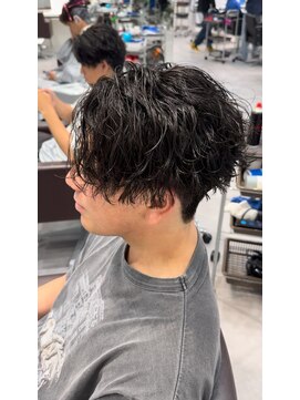 オーシャントーキョー 仙台(OCEAN TOKYO) ツイストスパイラルマッシュ刈り上げツーブロックメンズパーマ