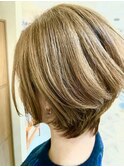 似合わせカット/白髪ぼかしハイライト