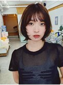 ハッシュボブ/レイヤーカット/ココアブラウン/韓国レイヤー2