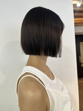 サクラ オモテサンドウ(SAKURA) 首が綺麗に見える美髪矯正ボブ☆髪質改善/縮毛矯正