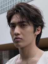 フィフス 原宿(fifth)&nbsp;原宿ニュアンスパーマメンズカットラウンドマッシュシャドウ30代