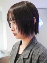 カシェル トウキョウ(Cashel Tokyo)&nbsp;レイヤーボブ 顔まわりレイヤー 顔まわりカット 暗髪カラー
