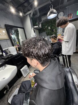 バーバーショップライズ 2nd(barber shop RAIzE) マレットヘア
