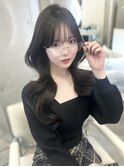 オリーブグレージュ/くびれヘア
