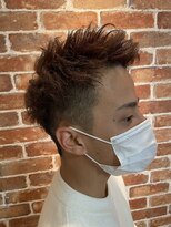 アール 滝ノ水店(#arl) メンズショートツーブロックジェットモヒカンハイトーンカラー