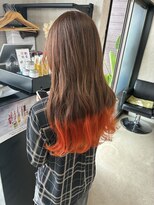 トリコ(ToricO) グラデーションカラー ブリーチカラー オレンジ