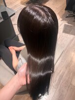ユナイテッドビューティーウェストコースト(UNITED BEAUTY WEST COAST)&nbsp;髪質改善カラー/ダークブラウン/ストレート/ロング
