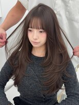 サンドイエナ 横浜店(sand yena)&nbsp;ロングワンカールレイヤー秋ラベンダーグレージュ