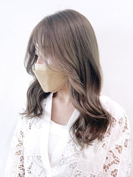 アイティーバイアルバム 藤沢店(IT by ALBUM) オリーブベージュ_くびれヘアビタミンカラー_ba347571