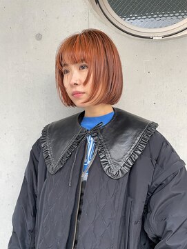 チクロヘアー(Ticro hair) kana - orange highlight