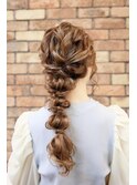 【ヘアセットサロンfrst】ルーズ編みおろしヘア♪