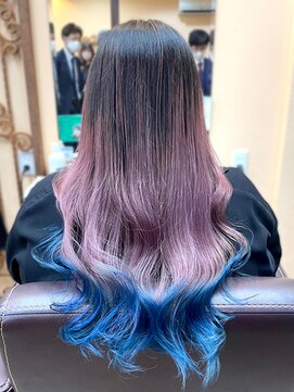 エルベ  茨大前店(elve) 今流行りのenogカラーで染めるグラデーションカラー