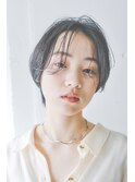 イメチェン/モード/ダークアッシュ/束感ショートW1022