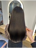 髪質改善＊暗髪ショコラアッシュ＊美髪【Zina 西新】