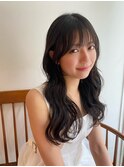 大人かわいいふんわりレイヤーカット/小顔シースルー前髪