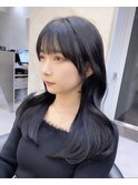 韓国レイヤー/韓国風/ボブ/髪質改善/黒髪/ブリーチなし〔池袋〕