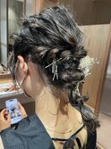 ヘアセット/ヘアアレンジ/結婚式/ハーフアップ/お呼ばれヘア