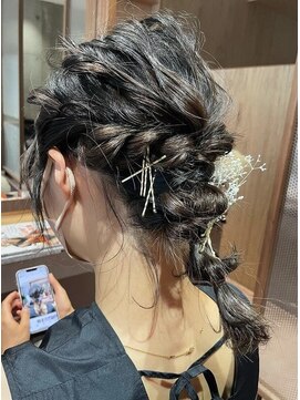 エン バイ ヘアーリーフ 西田辺店(EN by Hair Leafy) ヘアセット/ヘアアレンジ/結婚式/ハーフアップ/お呼ばれヘア