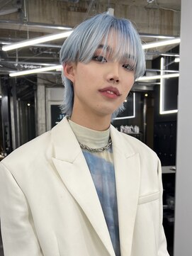 スノットバイガルテ(SNOT by GARTE) 水色カラー/シースルー/韓国ヘア/ケアブリーチ/ブリーチカラー